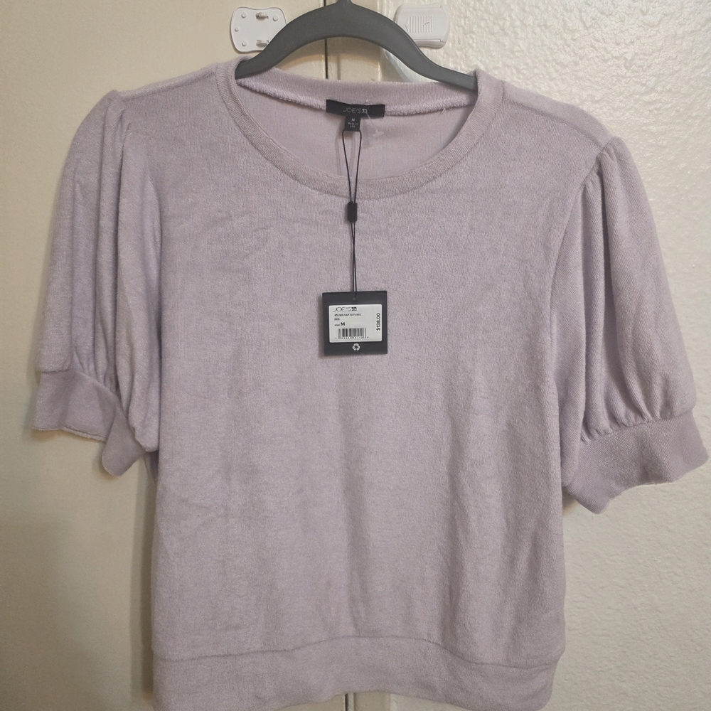 Joe's Jeans Light Purple Puff Sleeve Blouse